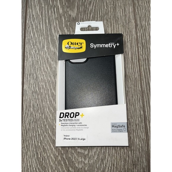Otterbox Symmetry Series +‎ for iPhone 14 Plus (2022 XL) with Magsafe - Black - Picture 1 of 2
